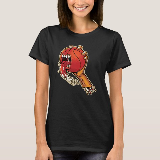 Scary Basketball T-Shirt (Front)