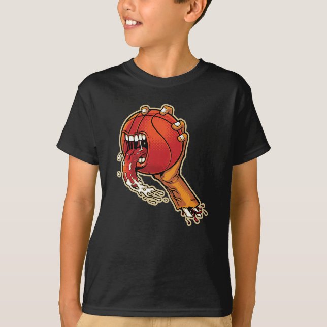 Scary Basketball T-Shirt (Front)