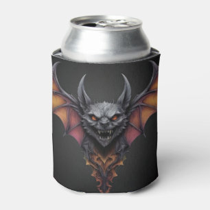 Scary Bat Ink Drawing, Can Cooler
