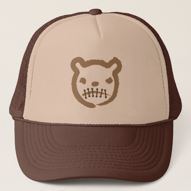 Scary bear trucker hat (Front)