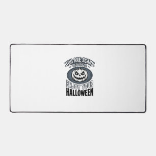 Scary Beautiful Halloween Vintage Pumpkin Shirt De Desk Mat