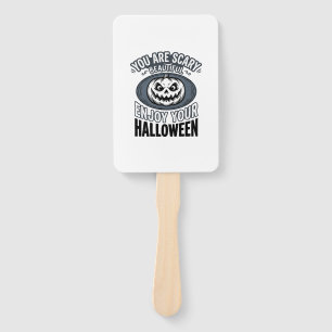 Scary Beautiful Halloween Vintage Pumpkin Shirt De Hand Fan