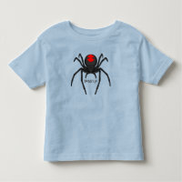 Scary black widow spider cartoon illustration