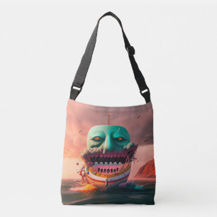 Scary boat crossbody bag