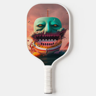 Scary boat pickleball paddle