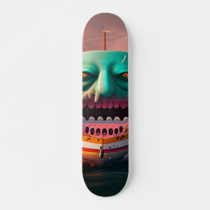 Scary boat skateboard
