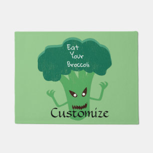 Scary Broccoli Thunder_Cove Doormat