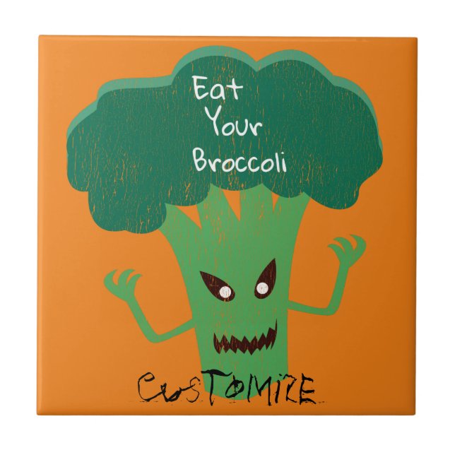 Scary Broccoli Thunder_Cove Tile (Front)