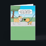 Scary Bulldog Face Birthday Card<br><div class="desc">This funny birthday card features a dog commenting on the appearance of a bulldog,  who has a face that might be scary to some but is surely loveable to others. © 2015 Chuck Ingwersen</div>