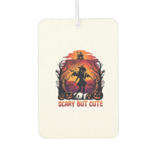 Scary But Cute Halloween Bat Girl Pumpkins Haunted Car Air Freshener