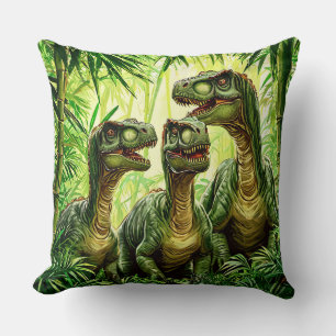 🦖😈 Scary Cartoon Dinosaurs Adventure Decor Gift  Cushion