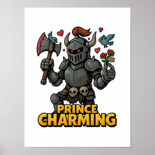 Scary Cartoon Knight – “Price Charming Poster