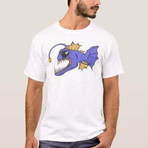 Scary Cartoon Lanternfish T-Shirt