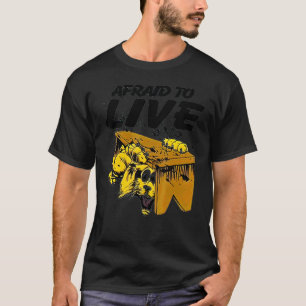 Scary Cat Afraid To Live Vintage T-Shirt