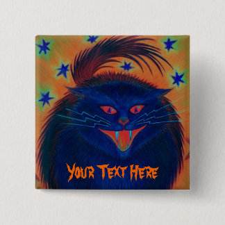 Scary Cat Blue 'Your Text' button