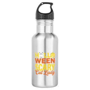 Scary Cat Lady Halloween Design_1 532 Ml Water Bottle