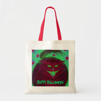 Scary Cat Red 'Happy Halloween' bag