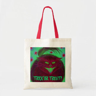 Scary Cat Red 'Trick or Treat?' bag