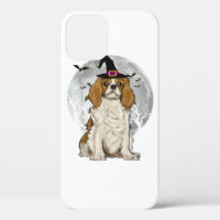Scary Cavalier King Charles Spaniel Dog Witch Hat 