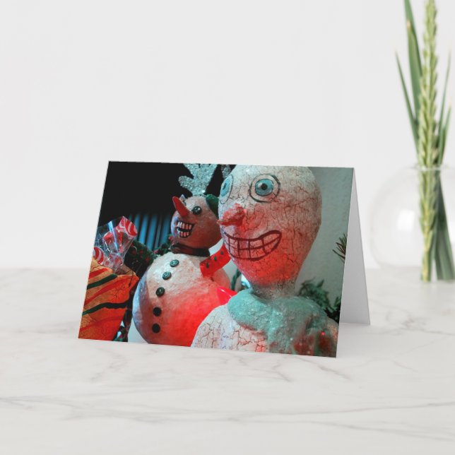 Scary Christmas Holiday Card (Front)