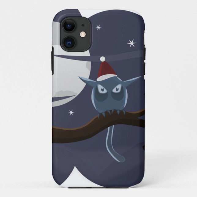 scary christmas owl Case-Mate iPhone case (Back)