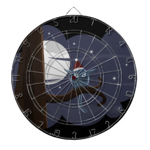 scary christmas owl dartboard