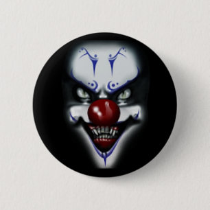 Scary Clown 6 Cm Round Badge