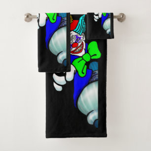 Scary Clown Bath Towel Set