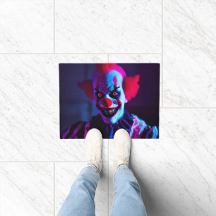 scary clown doormat