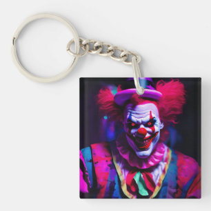 scary clown key ring