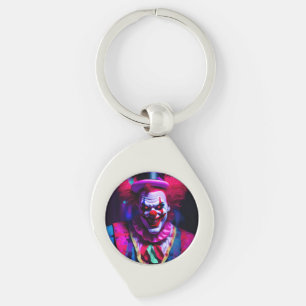 scary clown key ring