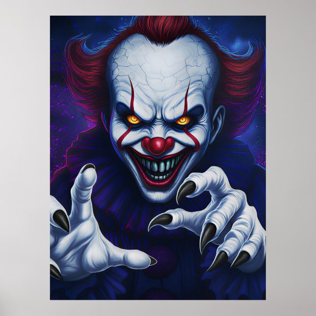 Scary Clown Poster (Front)