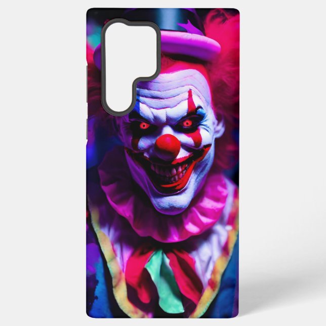 scary clown samsung galaxy s22 ultra case (Back)