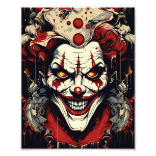 Scary Clown Time Photo Print