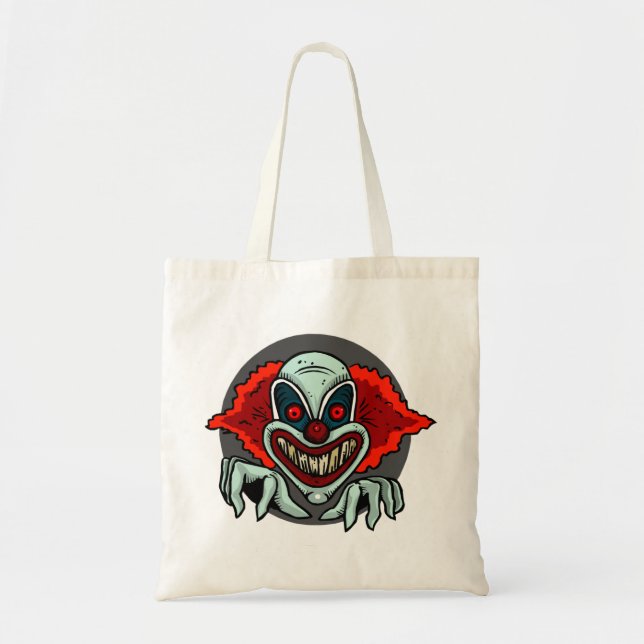 Scary Clown Tote Bag (Front)