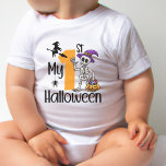 Scary Costume Gift Cute Outfit  My 1st Halloween Baby T-Shirt<br><div class="desc">Get your little one ready for their first Halloween with this cute and scary skeleton baby t-shirt. It’s perfect as a baby shower gift,  a fun outfit,  a baby costume,  or a present for their 1st birthday.</div>