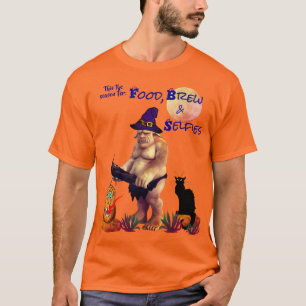 Scary Creature Orange Halloween Autumn T-Shirt