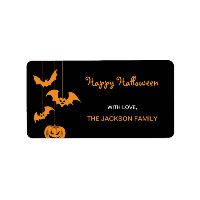 Scary Creatures Halloween Gift Labels (Front)