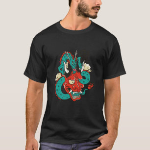 Scary creepy asian japanese dragon T-Shirt