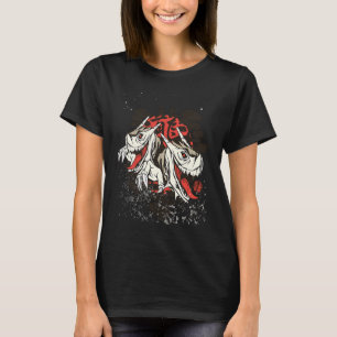 Scary creepy asian japanese dragons T-Shirt