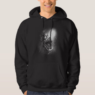 Scary creepy spooky underwater fish sea deep hoodie