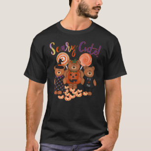 Scary Cute Adorable Teddy Bear Halloween T-Shirt
