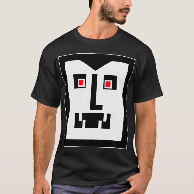 Scary  Cyborg Vampire Bot - Customised T-Shirt (Front)