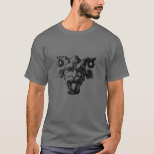 Scary Demonic Face with horns T-Shirt