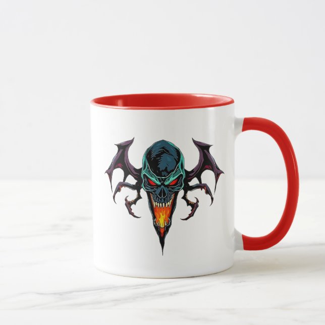 Scary demonic head. mug (Right)