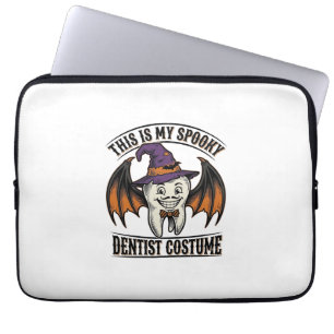 Scary Dentist Costume Halloween Dental Shirt Art_1 Laptop Sleeve