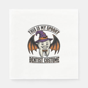 Scary Dentist Costume Halloween Dental Shirt Art_1 Napkin