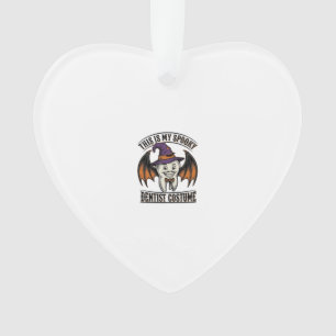 Scary Dentist Costume Halloween Dental Shirt Art_1 Ornament