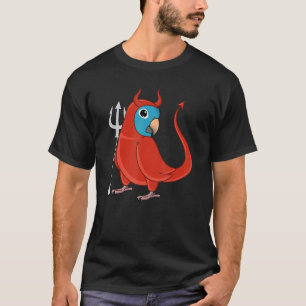 Scary Devil Costume Parrot I Blue-crowned Conure T-Shirt