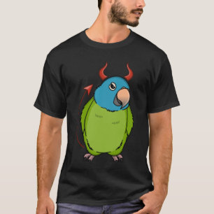 Scary Devil Costume Parrot I Blue crowned Conure T-Shirt